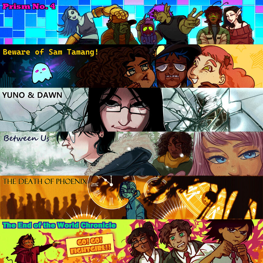 Banners of my story concepts